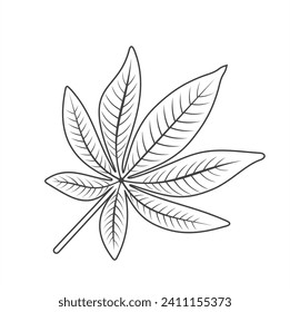 ilustración de baobab, arte vectorial.