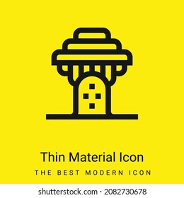Baobab minimal bright yellow material icon
