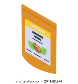 Baobab nuts icon isometric vector. African tree. Angola seed
