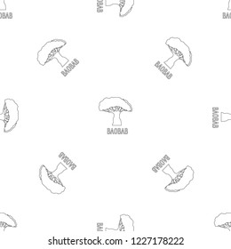 Baobab pattern seamless vector repeat geometric for any web design