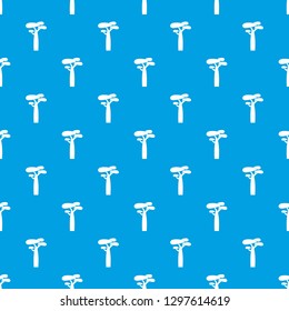 Baobab pattern vector seamless blue repeat for any use