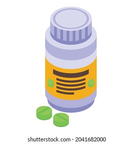 Baobab pills icon isometric vector. Tree african. Africa seed
