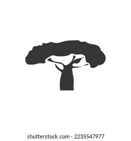 baobab tree icon vector african nature 