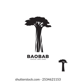 Baobab árvore ícone de logotipo ícone de design de vetor plano
