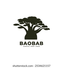 Baobab árvore ícone de logotipo ícone de design de vetor plano