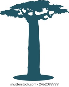 Baobab tree vector for logo company
