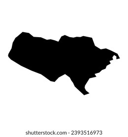 Baoruco province map, administrative division of Dominican Republic. Vector illustration.