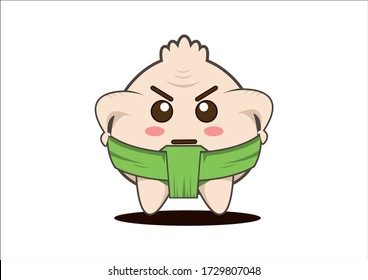 Baozi character design, Bao character sumo mascot design Illustration Design Cartoon 