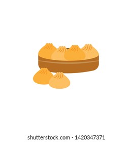 Baozi, food icon. Element of color international food icon. Premium quality graphic design icon. Signs and symbols collection icon