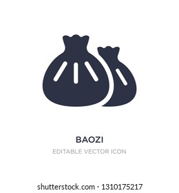 baozi icon on white background. Simple element illustration from Food and restaurant concept. baozi icon symbol design.