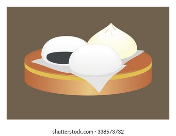 baozi simple illustration