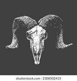 Baphomet Goat Satanic Head with Pentagram