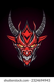 Baphomet Head Illustration Unveil the secrets of the occult with this captivating artwork