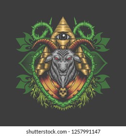 Baphomet vector illustration