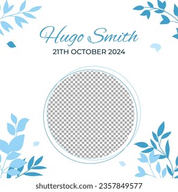 Baptism background. Baptism template. Baptism Invitation Card Design with Cross and Birds. Vector illustration. Poster, Social Media Post, Invitation Card, Greeting Card.