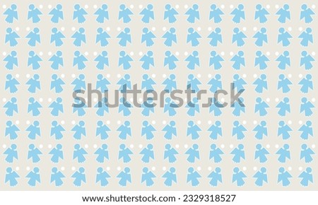 Baptism Boy Digital Paper vector Patterns