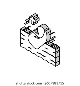 baptism christianity isometric icon vector. baptism christianity sign. isolated symbol illustration