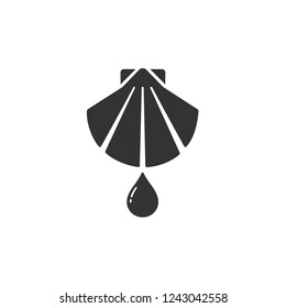 Baptism flat icon on a white background