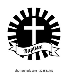 baptism invitation design, vector illustration eps10 graphic 