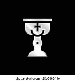 Baptism silver plated metallic icon