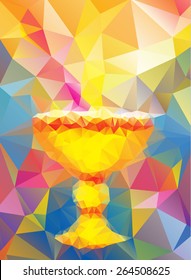 baptism symbol in triangular style