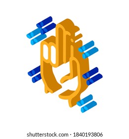 baptizes and sanctifies hand icon vector. isometric baptizes and sanctifies hand sign. color isolated symbol illustration