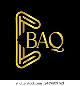 Diseño de Vector de logotipo de letra BAQ, logotipo simple y moderno BAQ. BAQ diseño de alfabeto de lujo BAR letra logo Vector diseño