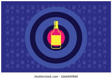 Bar background vector, drink vector
