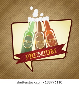 Bar and beer icons ( labels and concepts). Vector Illustration