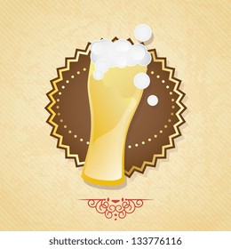 Bar and beer icons ( labels and concepts). Vector Illustration
