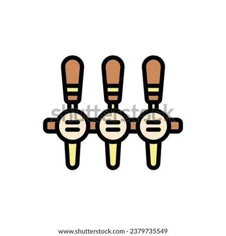 Bar Beer Tap Icon Vector Illustration