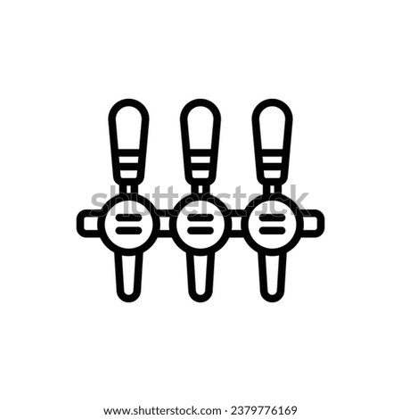 Bar Beer Tap Outline Icon Vector Illustration