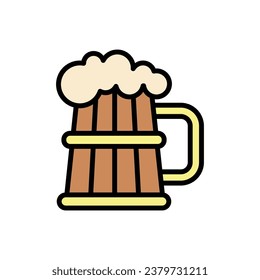 Bar Big Beer Icon Vector Illustration
