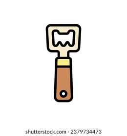 Bar Bottle Opener Icon Vector Illustration