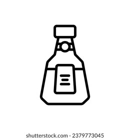 Bar Bourbon Outline Icon Vector Illustration