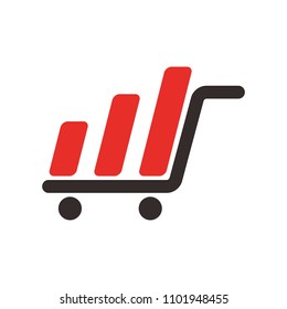 Bar Business logo. Chart icon. Finance Symbol. Vectro logo eps 08.