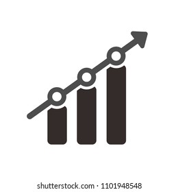 Bar Business logo. Chart icon. Finance Symbol. Vectro logo eps 08.