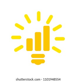 Bar Business logo. Chart icon. Finance Symbol. Vectro logo eps 08.