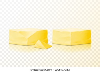 Bar of butter vector illustration.