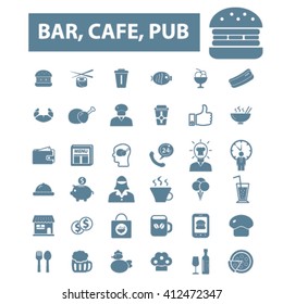 Bar, Café, Cafeteria, Pub-Symbole
