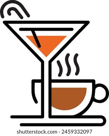 Bar And Cafe Logo Vector