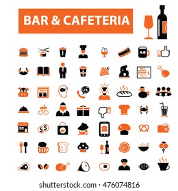 bar, café, iconos de pub