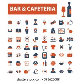 iconos de cafetería de bar
