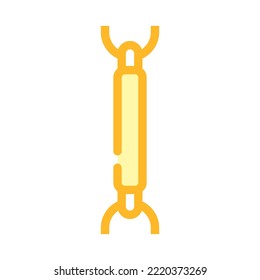vector de icono de color de cadena de barras. señal de cadena de barras. ilustración de símbolo aislado