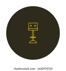 bar chair high chair vector icon