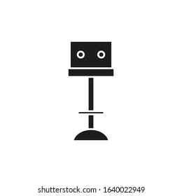 bar chair high chair vector icon