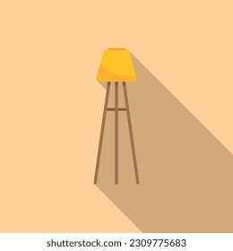 Bar chair icon flat vector. Interior furniture. Travel design