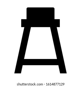 bar chair icon isolated sign symbol vector illustration - high quality black style vector icons
