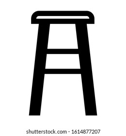 bar chair icon isolated sign symbol vector illustration - high quality black style vector icons
