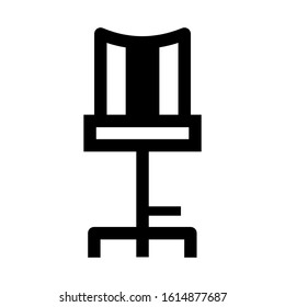 bar chair icon isolated sign symbol vector illustration - high quality black style vector icons
